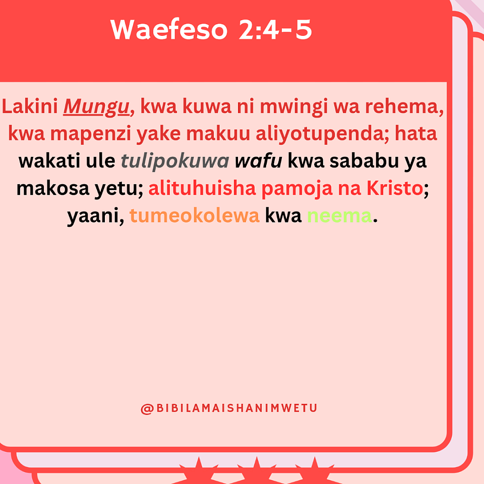 Waefeso 2 :5-6
